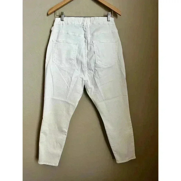 Good American Good Legs Crop Jeans White001 Size 18 - Picture 11 of 11